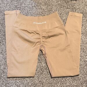 Alphalete Amplify - Tan High Rise Leggings